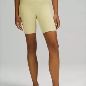 Lululemon Yellow Biker Shorts